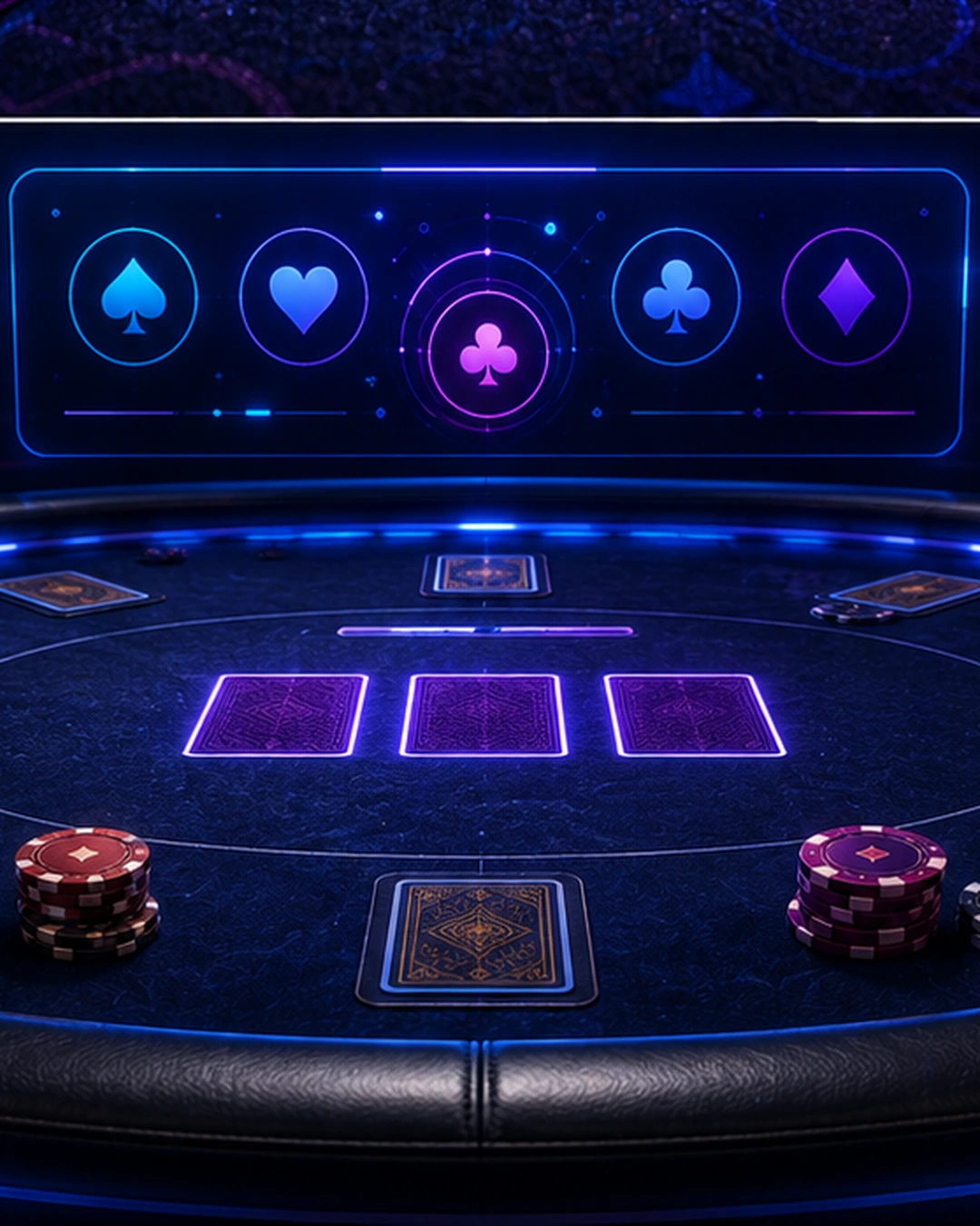 Teen Patti table and three card game context